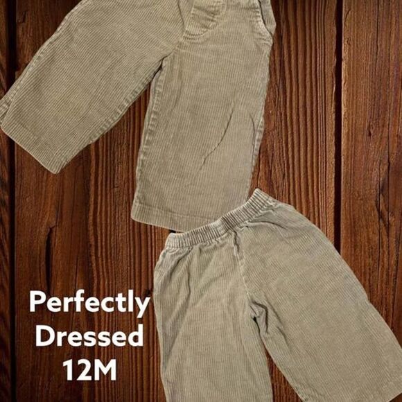 Perfectly Dressed 12m Beige Pants - Picture 1 of 3